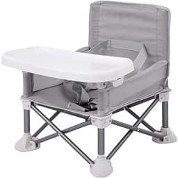 Baby Foldable Portable Dining Chair With Plate Seat Belt Children's Beach Chair Camping Child Comfortable Feeding Seat Baby