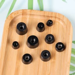 10pcs Black Rubber Machine Feet Shock Pad Non-Slip Furniture Chair Floor Cabinet Table Leg Foot Protector Cover