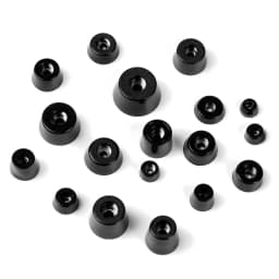 10pcs Black Rubber Machine Feet Shock Pad Non-Slip Furniture Chair Floor Cabinet Table Leg Foot Protector Cover