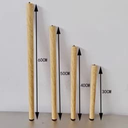 4Pcs Imitation Wooden Chair Legs Table Legs Round Tapered Desk Table Feet Legs Desk Chair Legs for TV Cabinet Dresser Couch