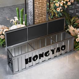 Industrial Metal Bench Entryway Shoe Storage Stool Rustic Long Bench for Clothing Store & Gym Lounge Vintage Waiting Seat