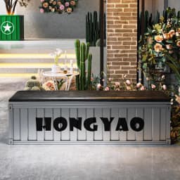 Industrial Metal Bench Entryway Shoe Storage Stool Rustic Long Bench for Clothing Store & Gym Lounge Vintage Waiting Seat