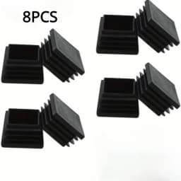 50MM square tube end cap plastic plug, black plug square plug Furniture tables and chairs plastic square steel tube cover endcap
