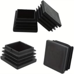 50MM square tube end cap plastic plug, black plug square plug Furniture tables and chairs plastic square steel tube cover endcap