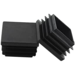 50MM square tube end cap plastic plug, black plug square plug Furniture tables and chairs plastic square steel tube cover endcap