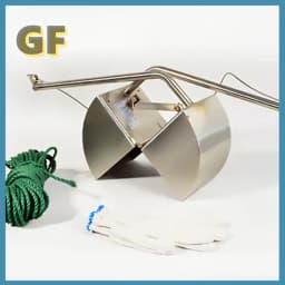 ETC-200 Sludge Sampler Stainless Steel Box Mud Dredging Lake Bottom Sludge Sediment Grab Sampler