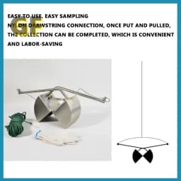 ETC-200 Sludge Sampler Stainless Steel Box Mud Dredging Lake Bottom Sludge Sediment Grab Sampler