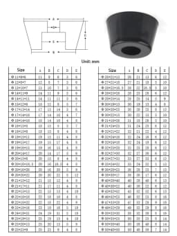 8/4/2pcs Foot Pad Full Rubber Tips Table Box Speaker Furniture Leg Shock Stand Absorber Non-slip With Gasket
