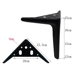 4Pcs/Set Metal 12/15/19/25cm Furniture Feet For TV Cabinet Sofa Coffee Table Bathroom Cabinet Drawer Cabinet Leg Support Feet