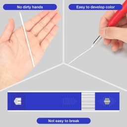 24 Pieces Carpenter Pencil Lead Refills 2.8 mm White, Solid Mechanical Pencils Refill Replacement