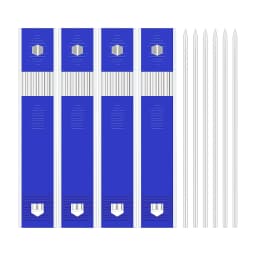 24 Pieces Carpenter Pencil Lead Refills 2.8 mm White, Solid Mechanical Pencils Refill Replacement