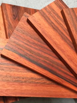 2PCS 2-30MM Thickness 5-50CM DIY Sound Box Material African Rosewood Timber Log Rare Wood Block Wood Lumber Custom Made Rosewood