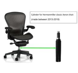 Pneumatic Gas Rotating Cable Head Cylinder Lift for Herman Miller Classic Aeron Office Chair, Available for 2013-2018 Year Aeron