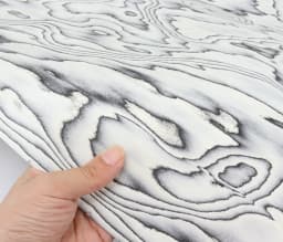 L:2.5meters Width:580mm T:0.5mm Designer black and white cloud patterned wood veneer Modern home veneer decoration