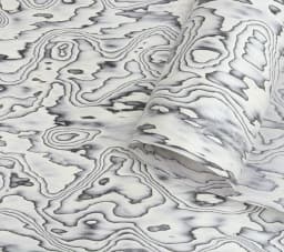 L:2.5meters Width:580mm T:0.5mm Designer black and white cloud patterned wood veneer Modern home veneer decoration