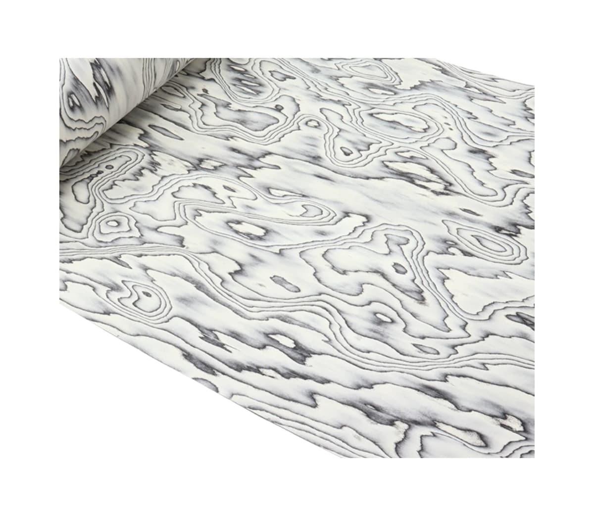 L:2.5meters Width:580mm T:0.5mm Designer black and white cloud patterned wood veneer Modern home veneer decoration