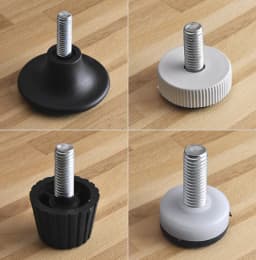 4pcs Adjustable Leveling Chair Leg Feet M6 M8 Furniture Mat Screw-in Base Sofa Bed Cabinet Table Floor Protector Anti-slip Pad