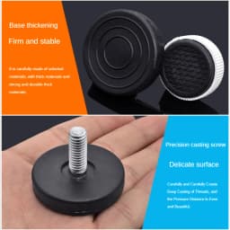 4pcs Adjustable Leveling Chair Leg Feet M6 M8 Furniture Mat Screw-in Base Sofa Bed Cabinet Table Floor Protector Anti-slip Pad