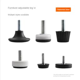 4pcs Adjustable Leveling Chair Leg Feet M6 M8 Furniture Mat Screw-in Base Sofa Bed Cabinet Table Floor Protector Anti-slip Pad