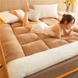 Plush Mattress Topper for Luxurious Sleeping Experience Floor Soft Bed Pad Hotel Beds Dormitories Futon Cover Mattresses Home