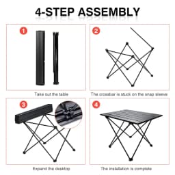 Korea Sale Camping Table Portable Outdoor Aluminum Folding Camping Table Folding Tables Candy Light Color Desks Sl Size
