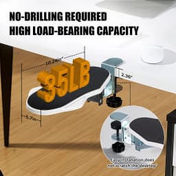 1 PC Computer Arm Support Bracket Suitable for Office Desk Adjusted To Rotate Wrist Support Bracket Extension Tray for Home Use