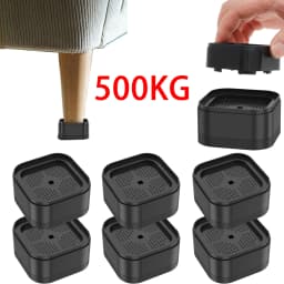 8/16 Pcs Furniture Risers Heavy Duty Bed Chair Table Heightening Foot Pad Non-slip Floor Protecto Furniture Feet Leg Lift