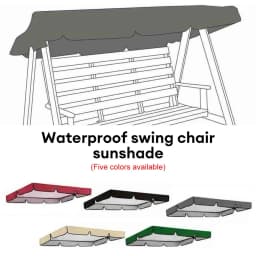 1set Multi-color Outdoor Swing Chair Awning Garden Waterproof Swing Canopy Roof Covers Outdoor Garden Courtyard Swing Sunshades