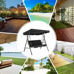 1set Multi-color Outdoor Swing Chair Awning Garden Waterproof Swing Canopy Roof Covers Outdoor Garden Courtyard Swing Sunshades