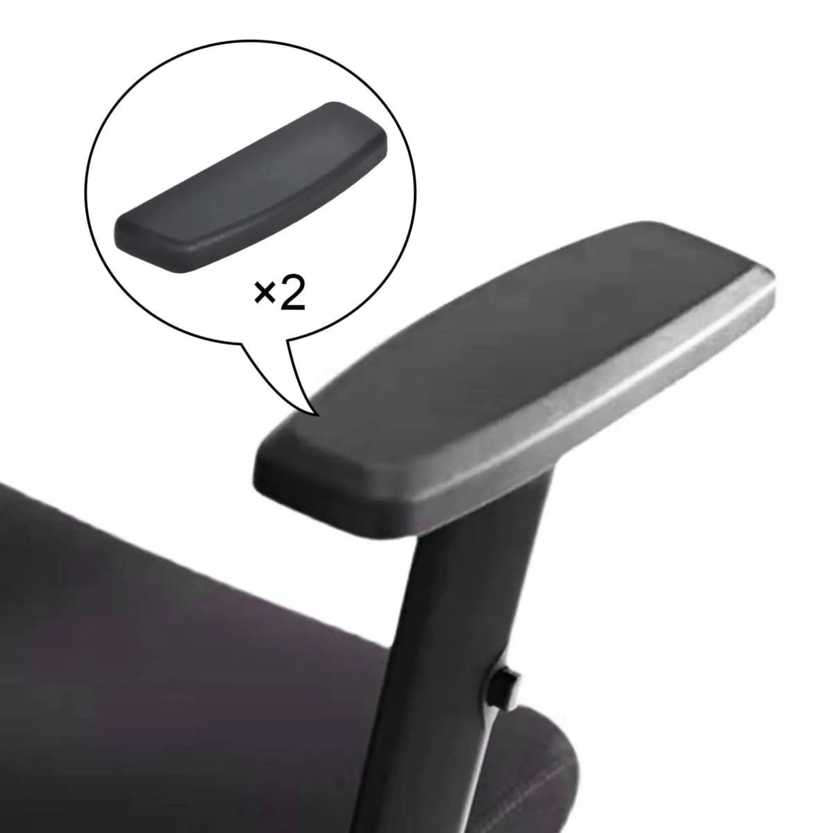 2Pcs Chair Replacement Arm Pads Chair Armrest Arms Support Cushion Pad Universal for Office Reading Chair Accessories