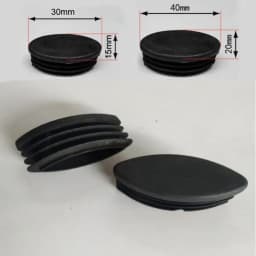 20Pcs Olive Tubes Plug Pipe Blanking End Cap Non-slip Table Foot Dust Cover Chair Leg Socks Floor Protector Pad Furniture Parts