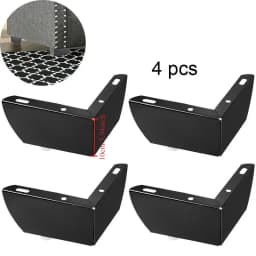 4Pcs Modern Metal Furniture Sofa Cabinet Legs Mounting DIY Replacement Legs Set Furniture Cabinet Foot Legs Sofa Bed Table Feet