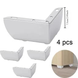 4Pcs Modern Metal Furniture Sofa Cabinet Legs Mounting DIY Replacement Legs Set Furniture Cabinet Foot Legs Sofa Bed Table Feet
