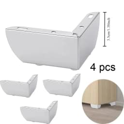 4Pcs Modern Metal Furniture Sofa Cabinet Legs Mounting DIY Replacement Legs Set Furniture Cabinet Foot Legs Sofa Bed Table Feet