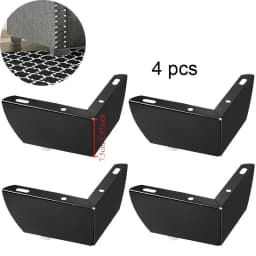 4Pcs Modern Metal Furniture Sofa Cabinet Legs Mounting DIY Replacement Legs Set Furniture Cabinet Foot Legs Sofa Bed Table Feet