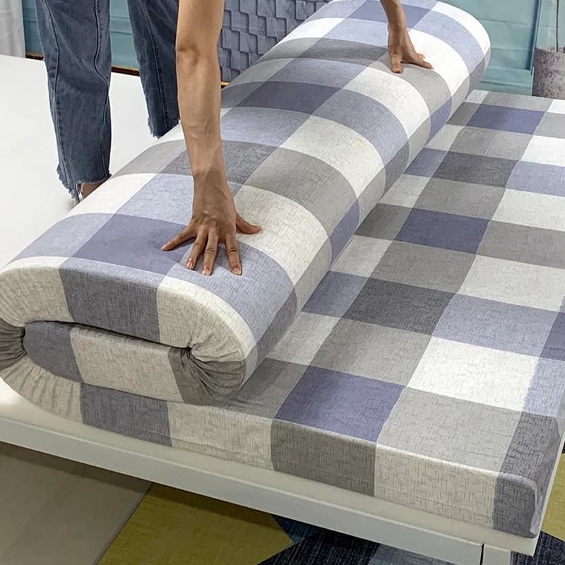High Resilience Sponge Mattress 1.5/1.8m Single Double Dormitory 0.9m Soft Cushion Thickened Sponge Cushion Foldable Mattress