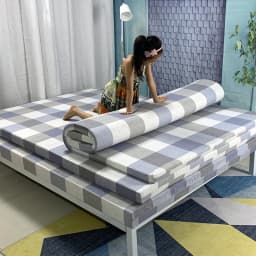 High Resilience Sponge Mattress 1.5/1.8m Single Double Dormitory 0.9m Soft Cushion Thickened Sponge Cushion Foldable Mattress