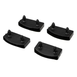 10Pcs Square Black Plastic Replacement Sofa Bed Slat Centre End Caps Holder Inner Rubber Sleeve For Wooden Bed Bunks Frame Parts