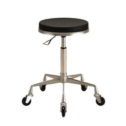 Professional Swivel Salon Stool with Wheels Ottomans Adjustable PU Leather Stylist Chair for Nail Spa Beauty Salon Furniture