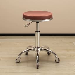 Professional Swivel Salon Stool with Wheels Ottomans Adjustable PU Leather Stylist Chair for Nail Spa Beauty Salon Furniture