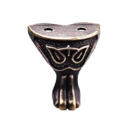 4Pcs Furniture Leg Antique Alloy Box Wood Case Decorative Feet Leg Corner Furniture Part Durable Patas Para Mueble