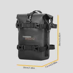 Tail Bag Rack Bag Professional Black Reflective Strips Universal Back Seat Saddle Bag Sissy Bar Bag 4L Motorcycle Dry Bag
