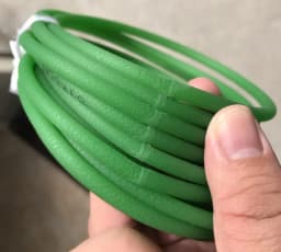 1M Round Urethane Drive Belt Diameter 2/3/4/5/6/8/10/12mm Rough Surface Green