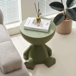 Light Cartoon Sofa Edge Table Mordern Creative Flat Head Coffee Table Small Household Plastic Furniture Side Table