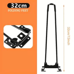 Heavy-Duty Collapsible Metal Hair Pin Table Legs Pads for DIY Projects and Home Furniture - Sturdy, Foldable, Assemble 