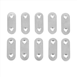 Flat Mending Plates Repair Fixing Joining Brackets 40x15mm 10pcs