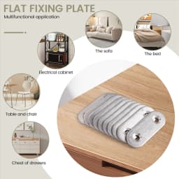 Flat Mending Plates Repair Fixing Joining Brackets 40x15mm 10pcs
