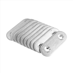 Flat Mending Plates Repair Fixing Joining Brackets 40x15mm 10pcs
