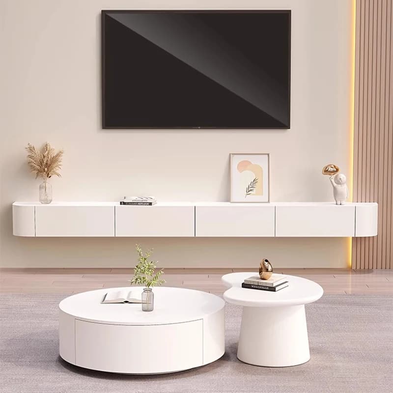 Wall Moun Rustic Tv Stands Modern Nordic Beauty Trendy Tv Stands Premium French Meuble Tv Suspendu Furniture For Living Room