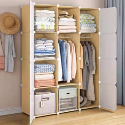 Modern Small Plastic Wardrobe Cheap Modular Minimalist Cabinet Storage Design Wardrobe Display Organizer Nordic Ropero Furniture